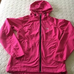 The Black Dog Avalanche Rain Jacket Pink size Small EUC
